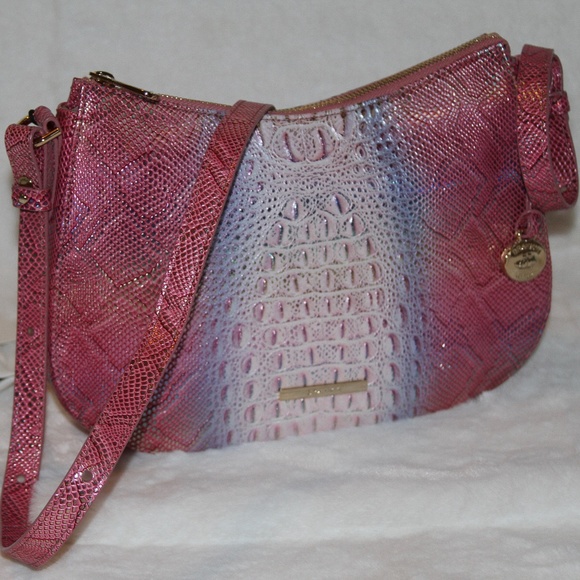 NWT BRAHMIN Shayna Multi Sundial Leather Crossbody Purse